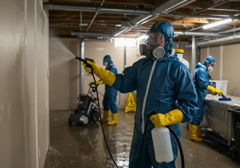 Basement Sanitization and Antimicrobial Treatment process in Montgomery, AL